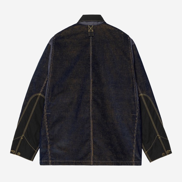NWT Carhartt WIP x Nicholas Daley Velvet Corduroy Navy Chore Jacket Sz M - Picture 2 of 4